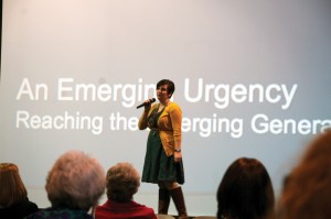 Rachel Forrest presents “An Emerging Urgency” on the desperate need to reach the Emerging Generation.