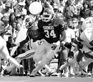 Tillman was an All-American running back at OU from 1982-86 and was captain of the 1985 National Championship team. (Photo: University of Oklahoma Athletic Communications)