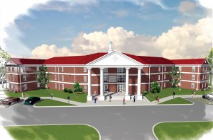 Building Four of the University’s Residential Village is a 41,810-square-foot, suite-style housing facility built to house 162 students.